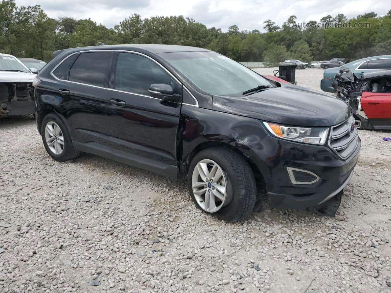 2018 Ford Edge Sel Black vin: 2FMPK3J96JBB19383