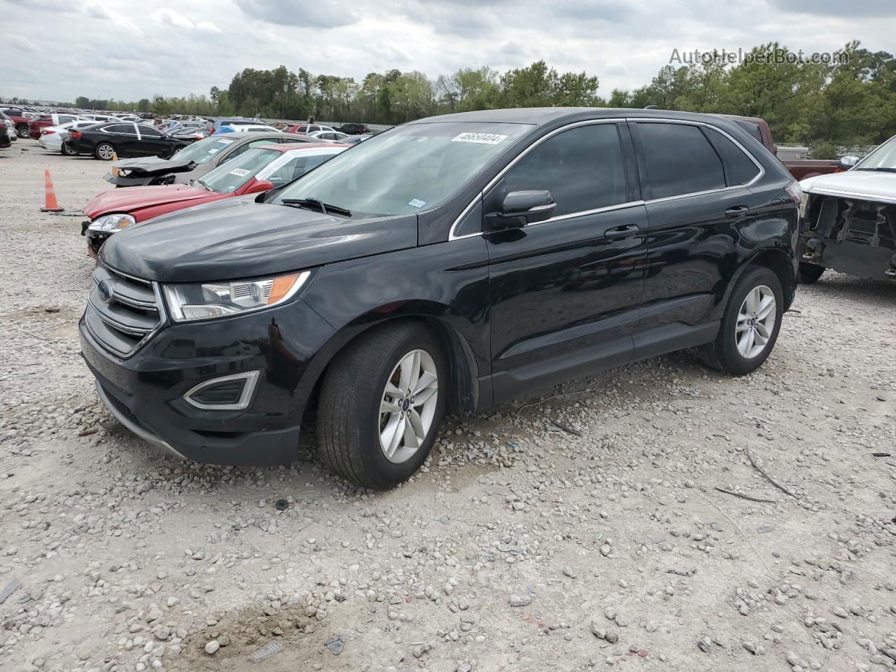 2018 Ford Edge Sel Black vin: 2FMPK3J96JBB19383