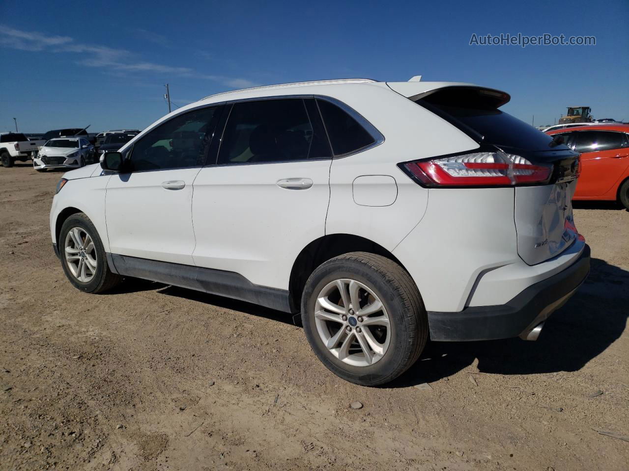 2019 Ford Edge Sel Белый vin: 2FMPK3J96KBC75540