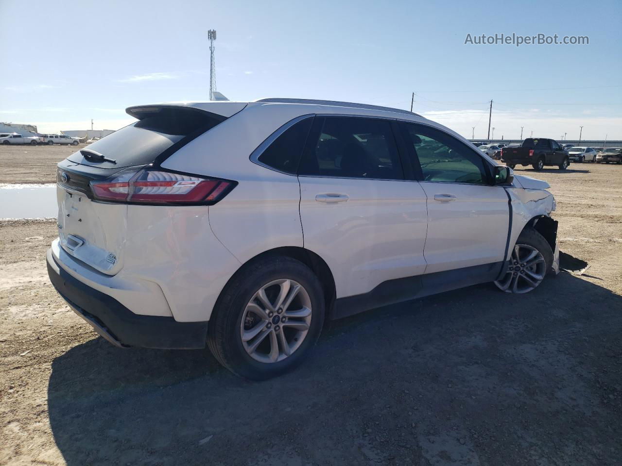 2019 Ford Edge Sel Белый vin: 2FMPK3J96KBC75540