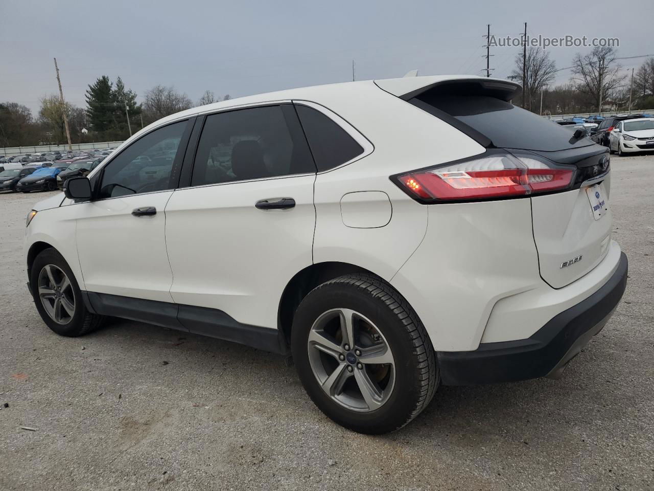 2020 Ford Edge Sel White vin: 2FMPK3J96LBA88364