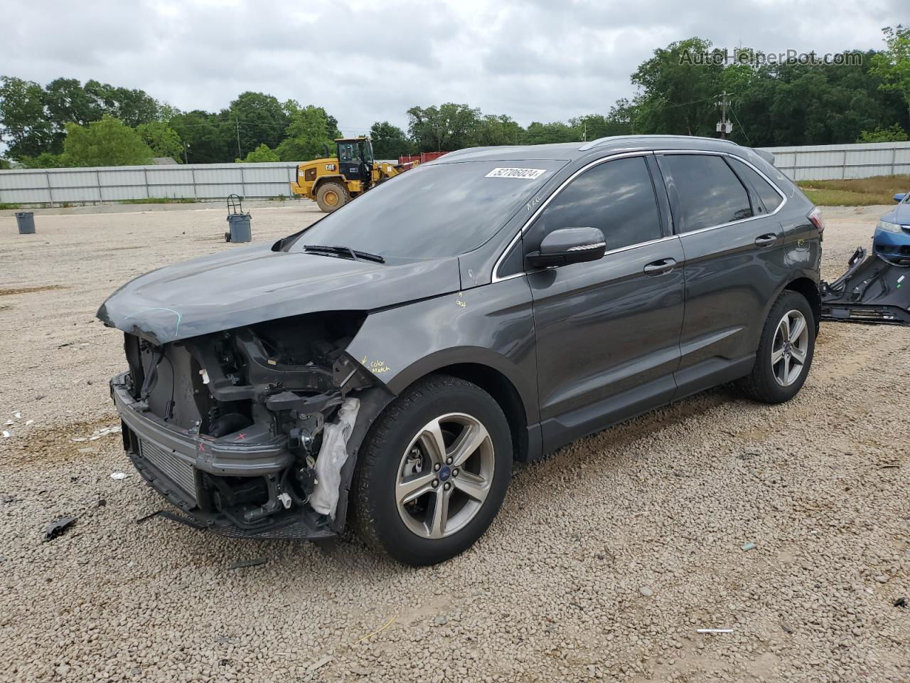 2020 Ford Edge Sel Gray vin: 2FMPK3J96LBA94813