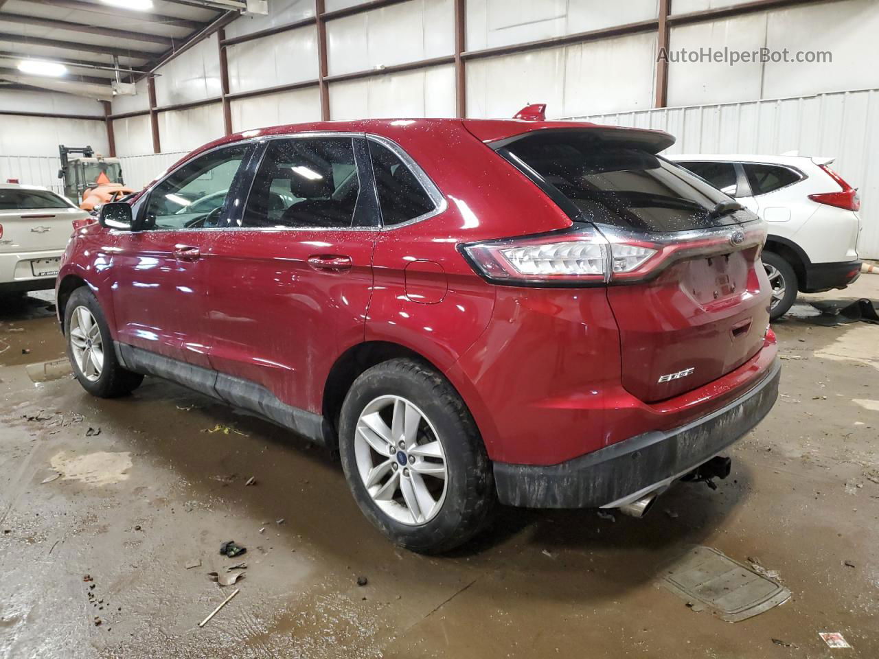 2016 Ford Edge Sel Red vin: 2FMPK3J97GBB02861