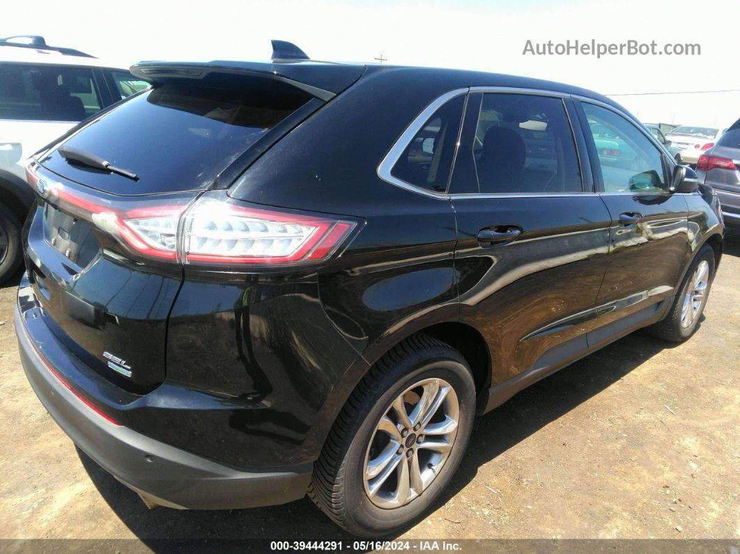 2016 Ford Edge Sel Черный vin: 2FMPK3J97GBB82887