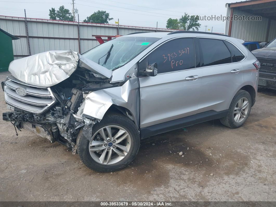 2017 Ford Edge Sel Silver vin: 2FMPK3J97HBB10539