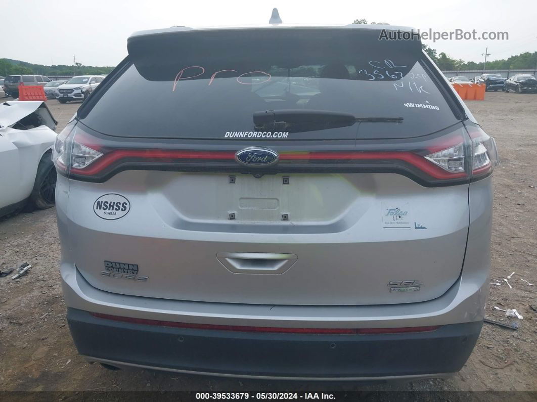 2017 Ford Edge Sel Silver vin: 2FMPK3J97HBB10539