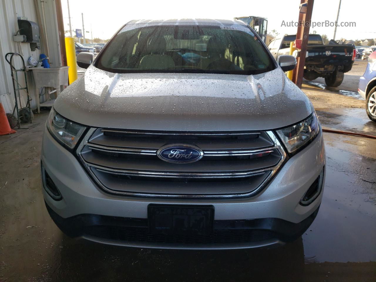 2017 Ford Edge Sel Silver vin: 2FMPK3J97HBB71468