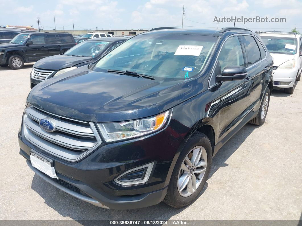 2017 Ford Edge Sel Black vin: 2FMPK3J97HBC02315