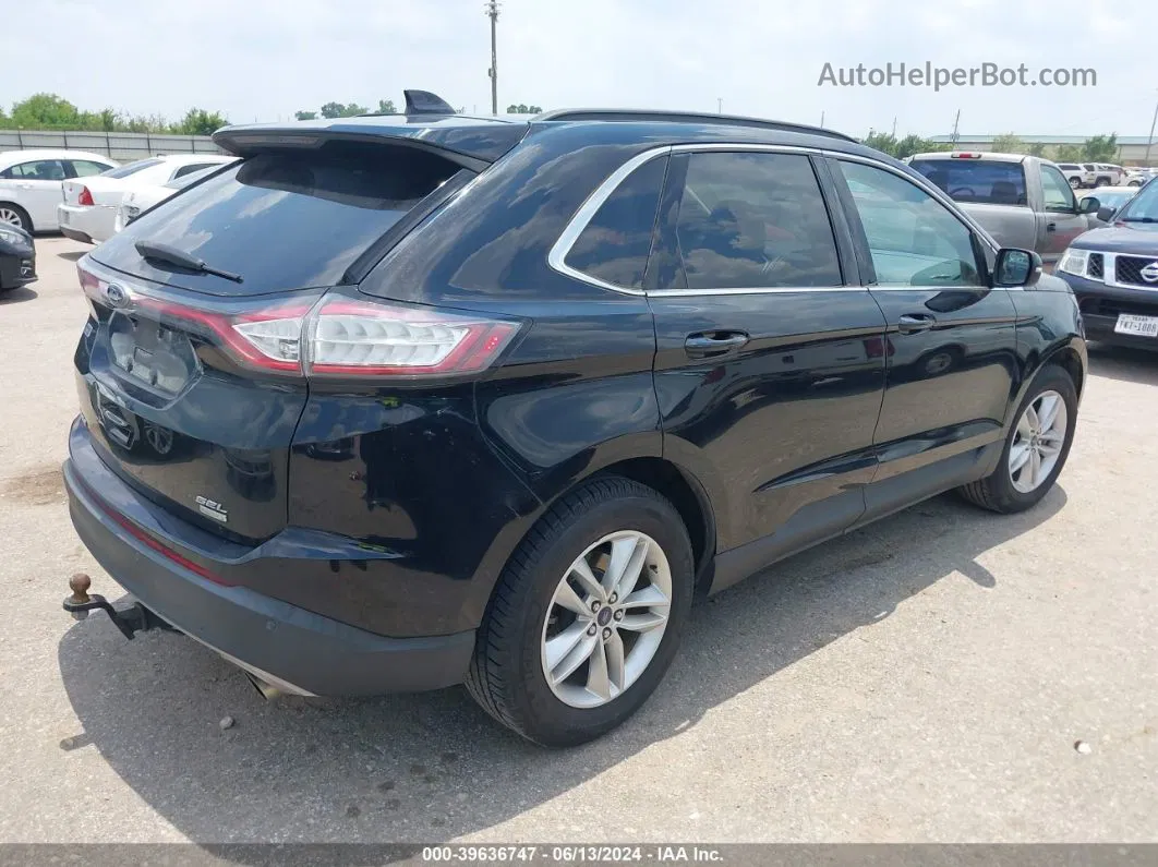 2017 Ford Edge Sel Black vin: 2FMPK3J97HBC02315