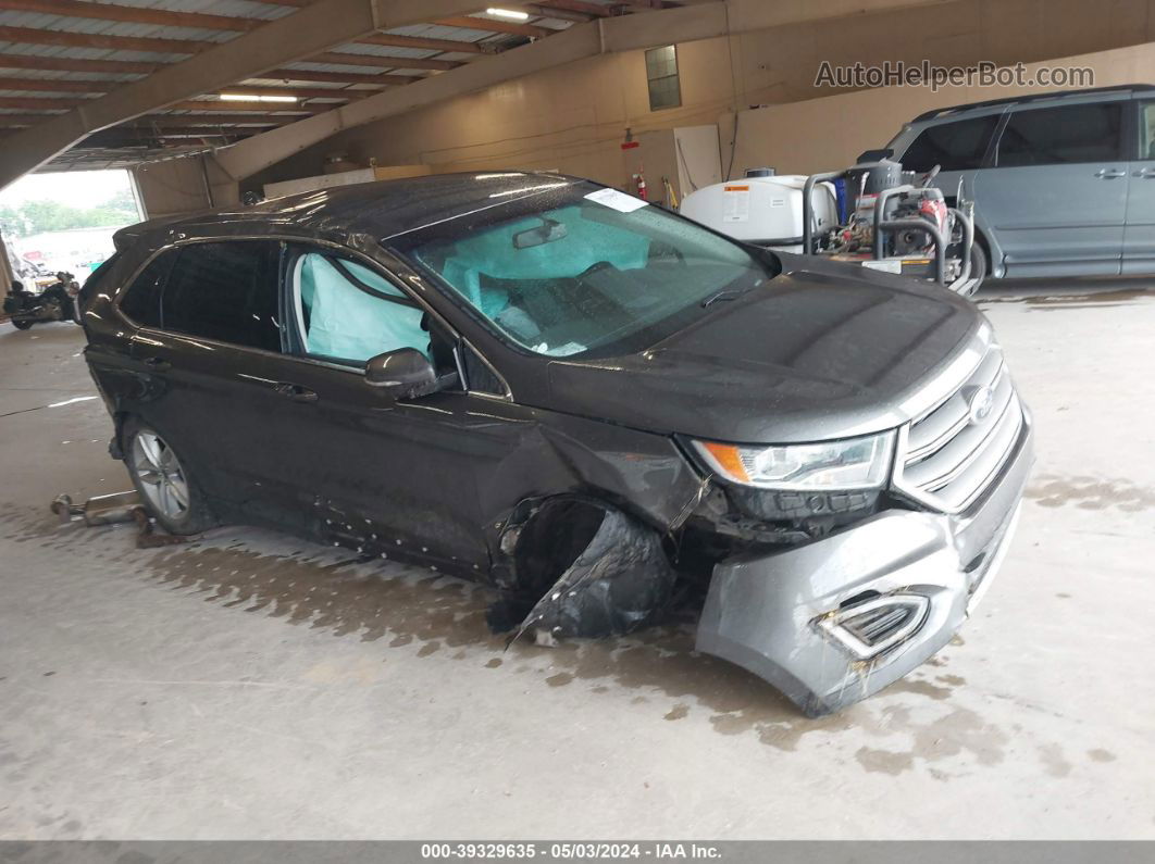 2017 Ford Edge Sel Gray vin: 2FMPK3J97HBC37467