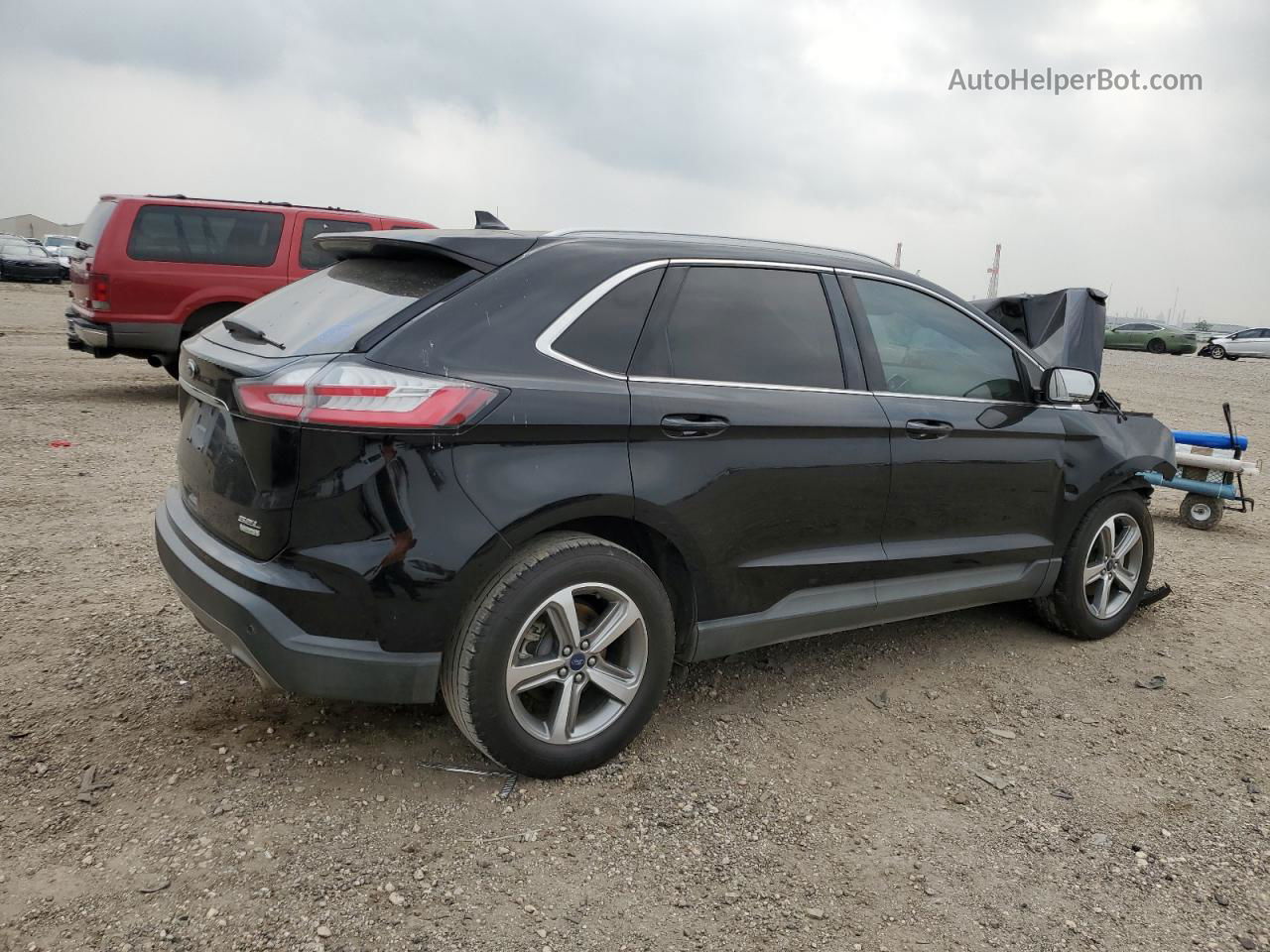 2019 Ford Edge Sel Black vin: 2FMPK3J97KBC35192