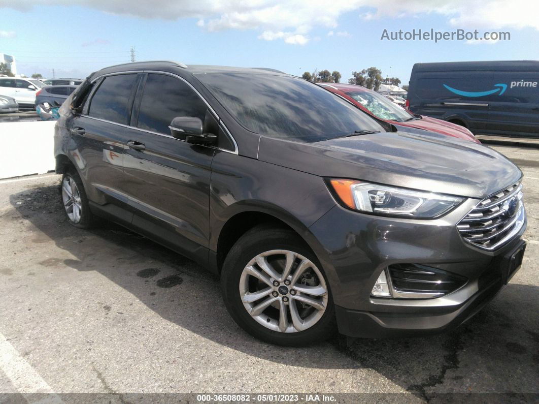 2019 Ford Edge Sel Gray vin: 2FMPK3J97KBC40361