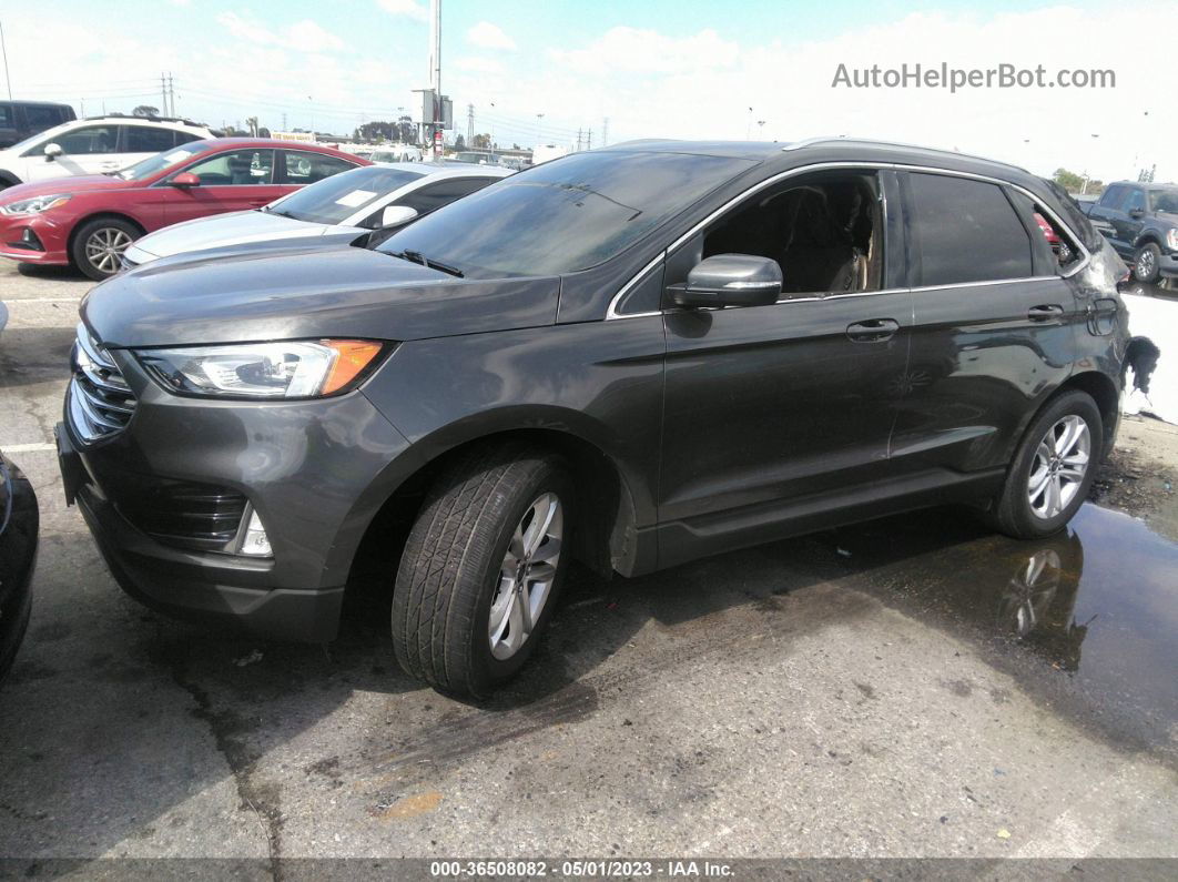 2019 Ford Edge Sel Gray vin: 2FMPK3J97KBC40361