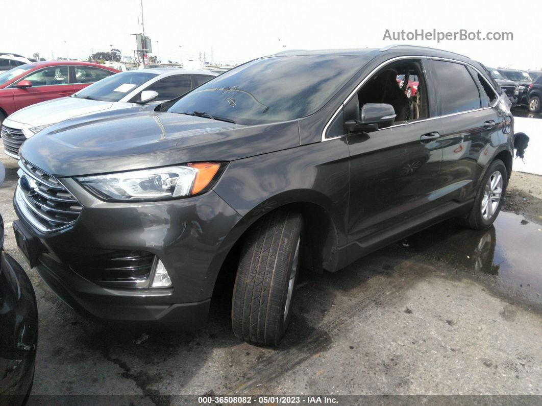 2019 Ford Edge Sel Gray vin: 2FMPK3J97KBC40361