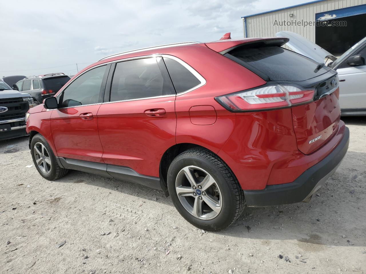 2020 Ford Edge Sel Red vin: 2FMPK3J97LBA19280