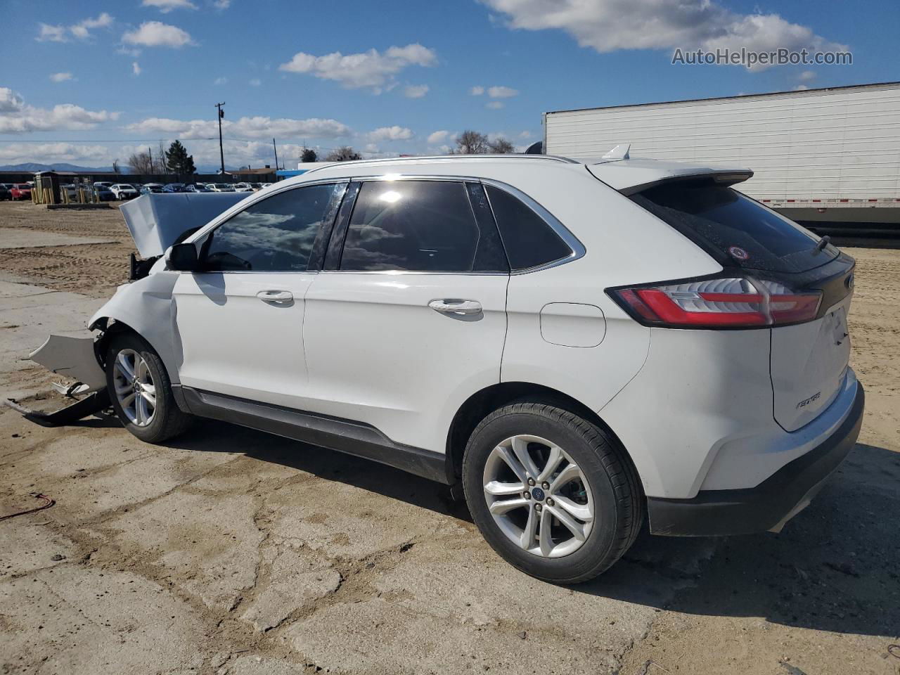 2020 Ford Edge Sel Белый vin: 2FMPK3J97LBA28125