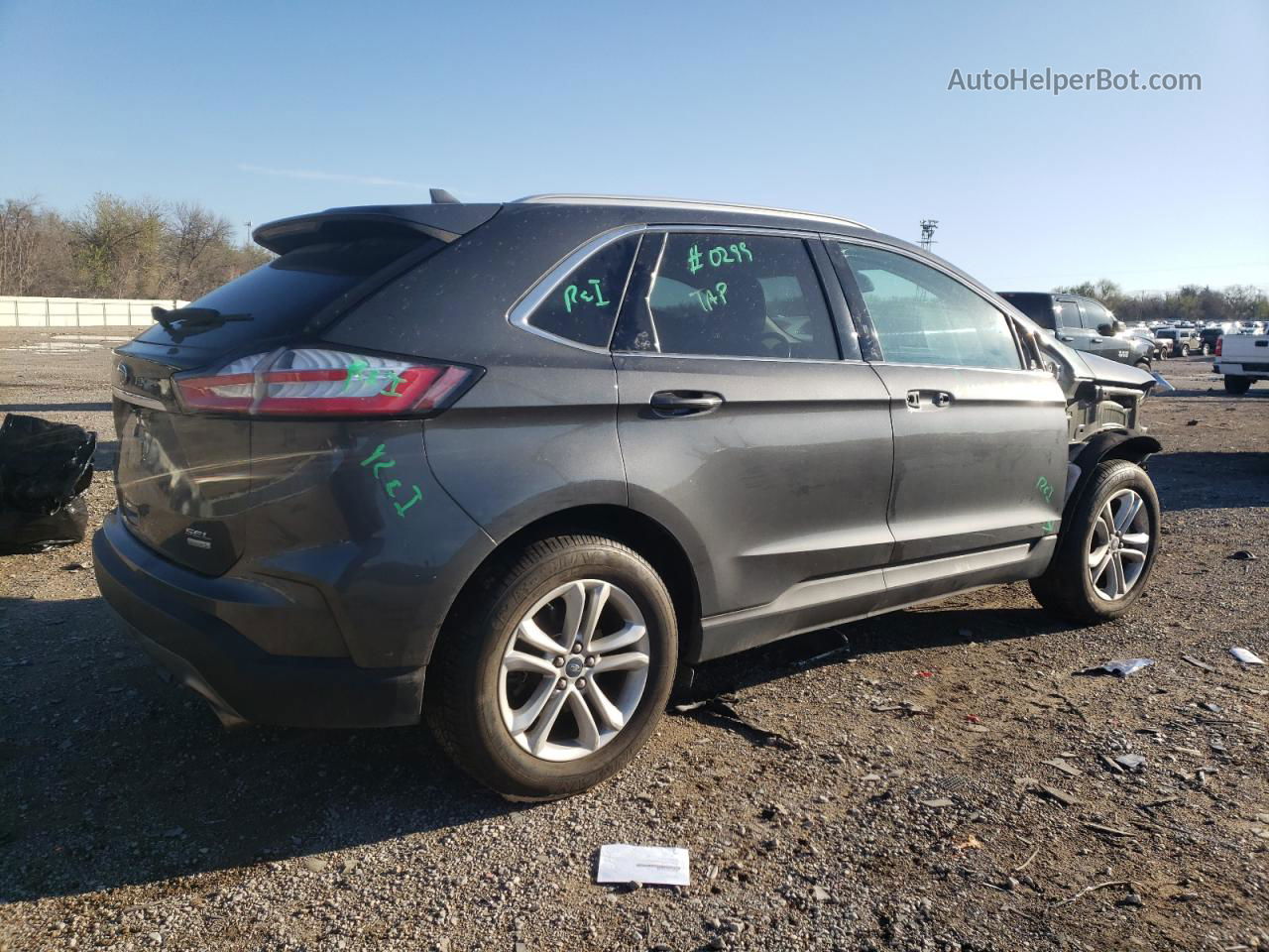 2020 Ford Edge Sel Gray vin: 2FMPK3J97LBA58242