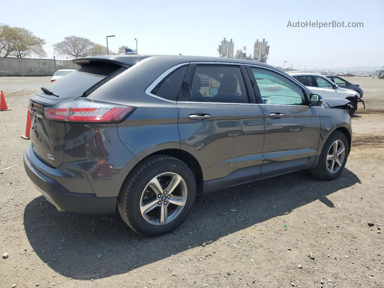 2020 Ford Edge Sel Gray vin: 2FMPK3J97LBA93685