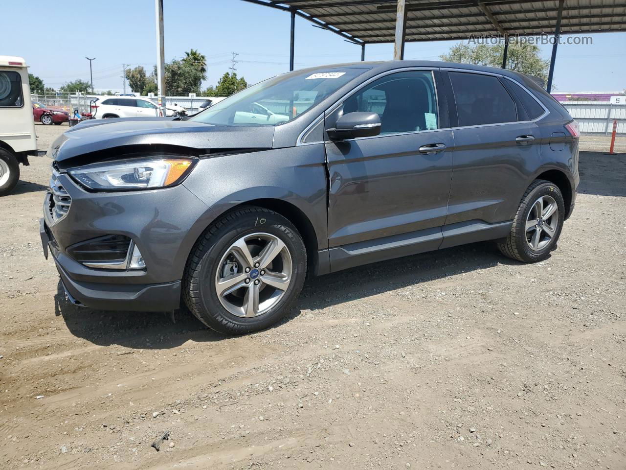 2020 Ford Edge Sel Gray vin: 2FMPK3J97LBA93685