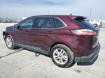 2020 Ford Edge Sel Maroon vin: 2FMPK3J97LBB42173