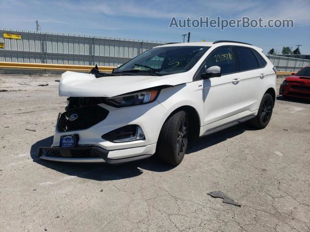 2020 Ford Edge Sel White vin: 2FMPK3J97LBB58048