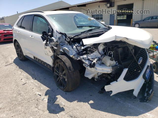 2020 Ford Edge Sel White vin: 2FMPK3J97LBB58048