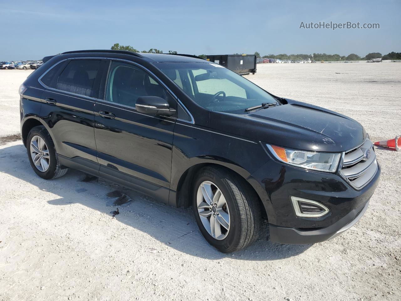 2016 Ford Edge Sel Черный vin: 2FMPK3J98GBB48716