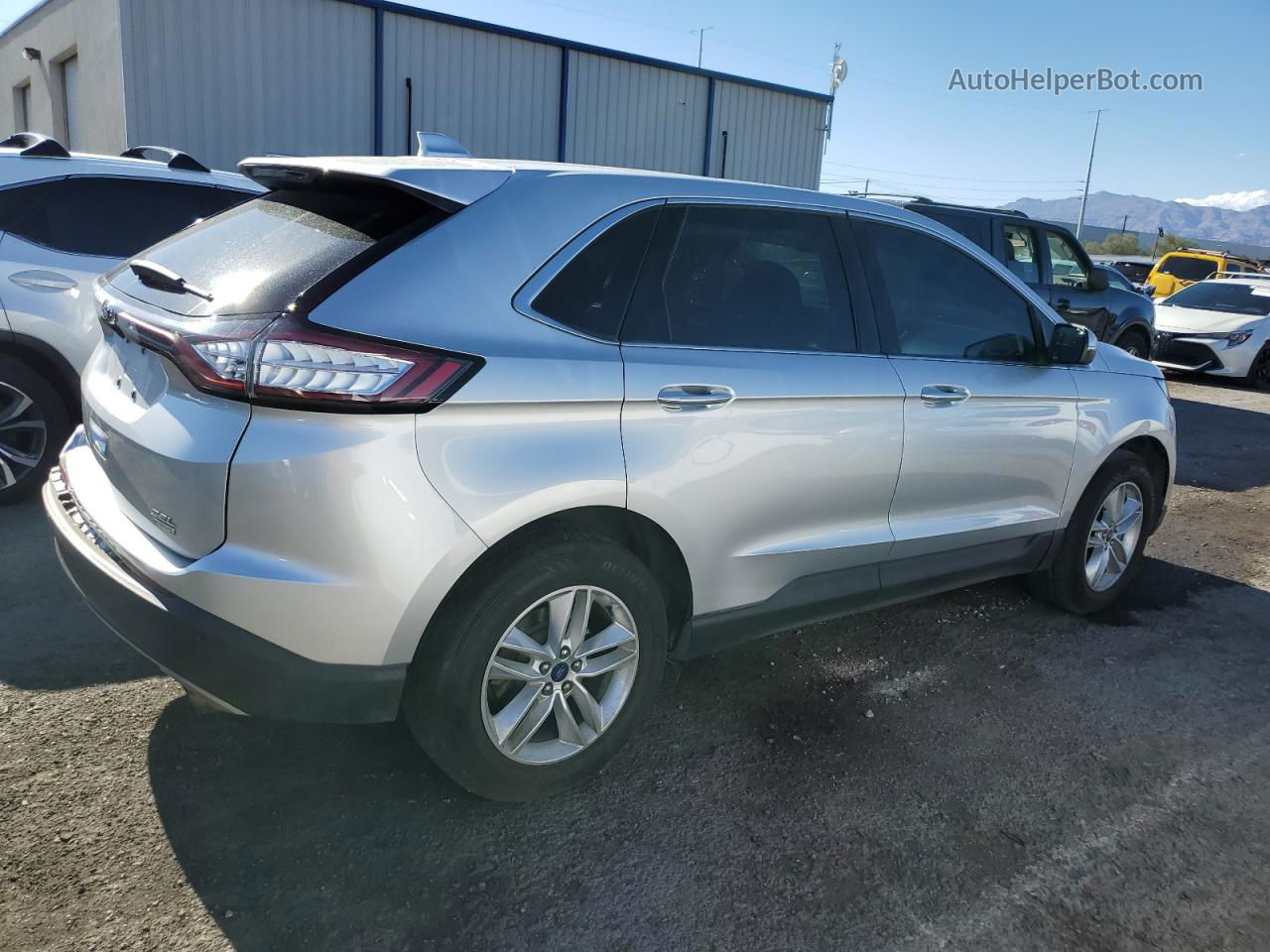 2016 Ford Edge Sel Silver vin: 2FMPK3J98GBC53871