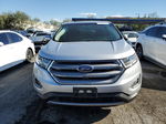 2016 Ford Edge Sel Silver vin: 2FMPK3J98GBC53871