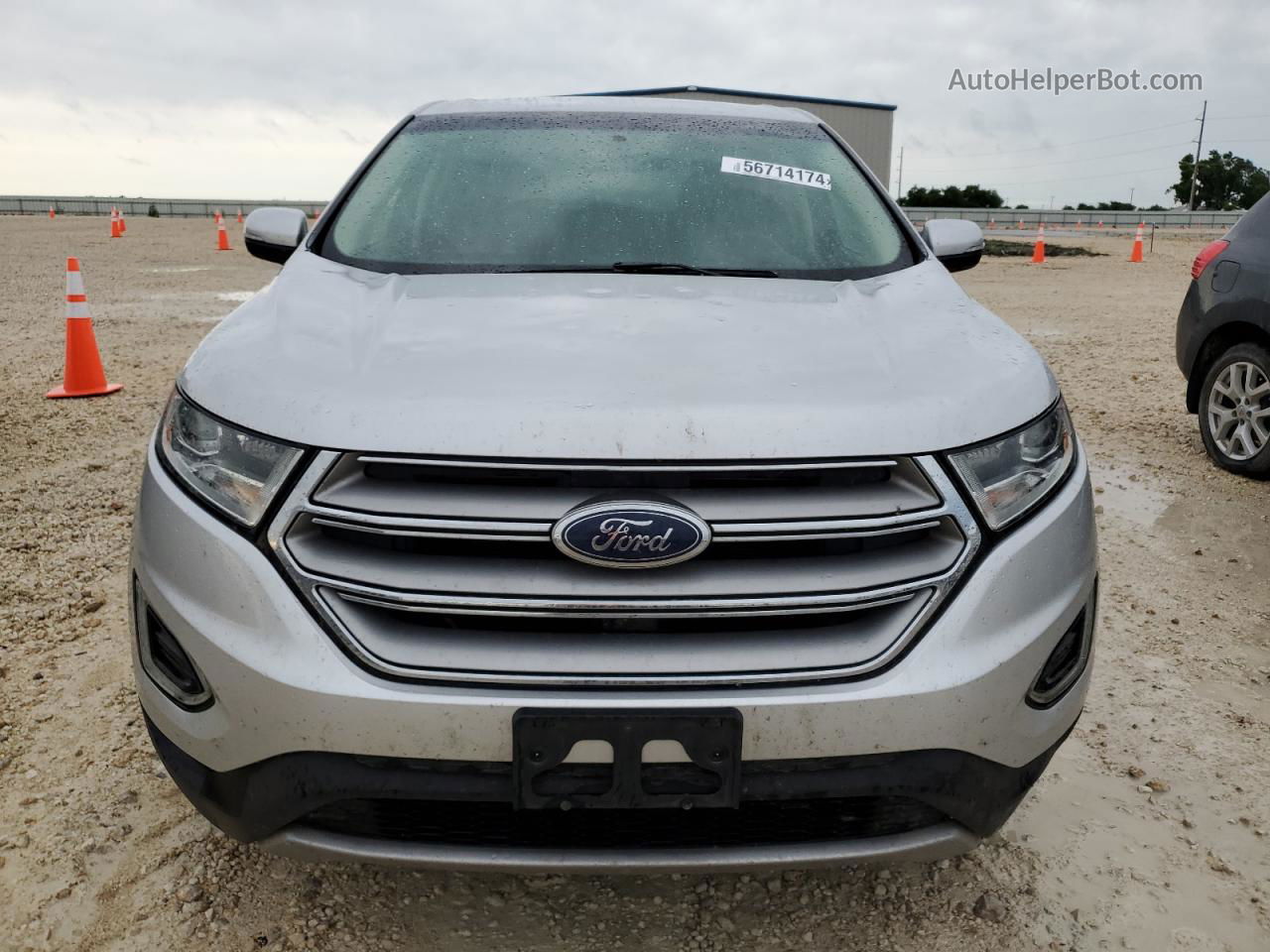 2017 Ford Edge Sel Silver vin: 2FMPK3J98HBB88599