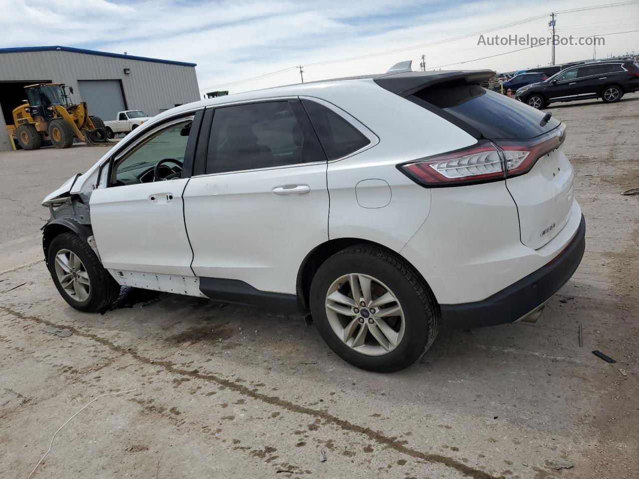 2017 Ford Edge Sel White vin: 2FMPK3J98HBB94905