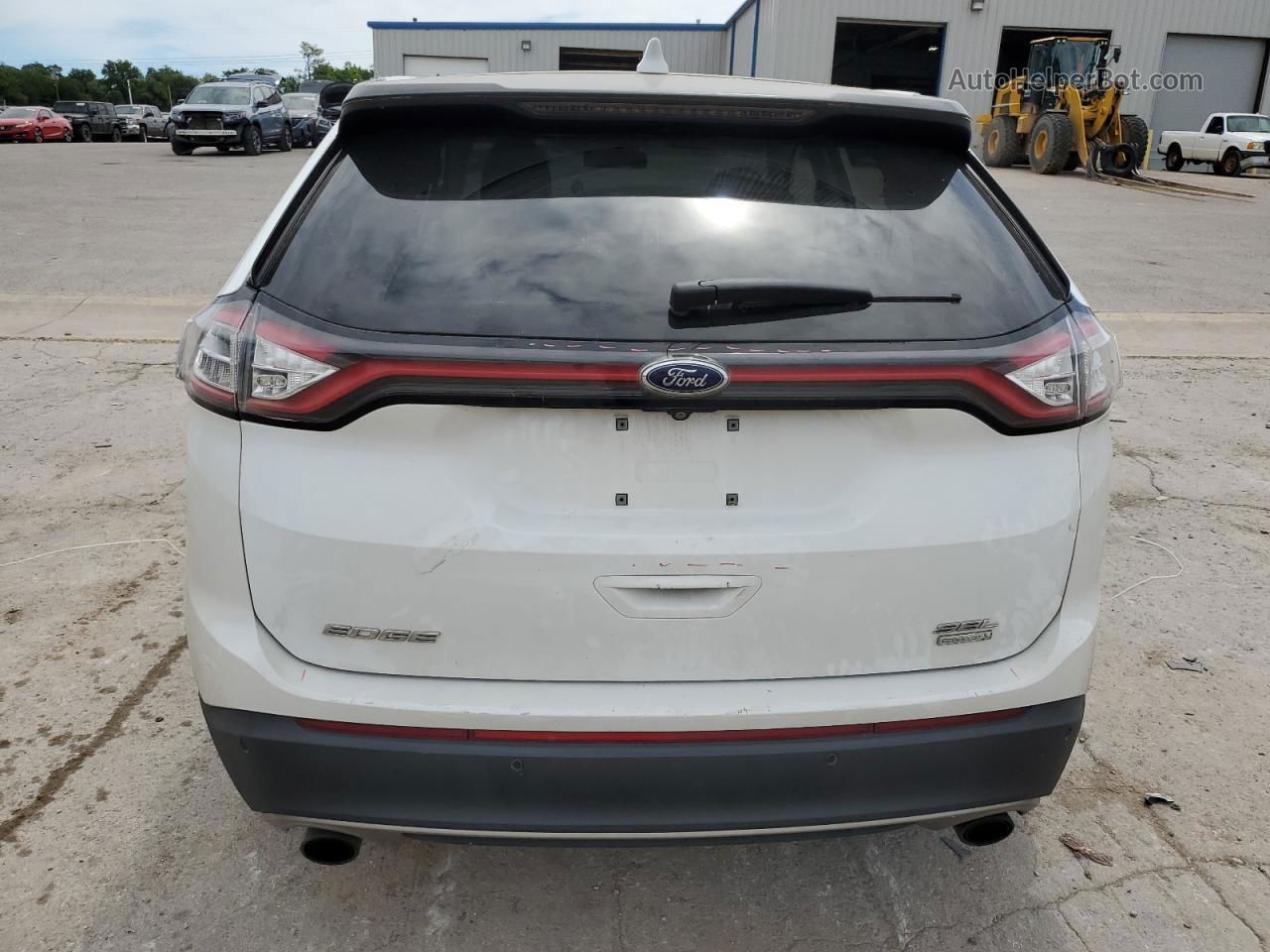 2017 Ford Edge Sel Белый vin: 2FMPK3J98HBB94905