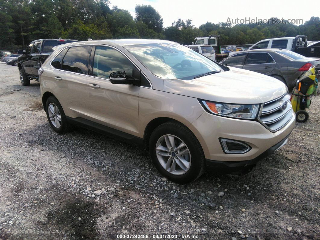 2018 Ford Edge Sel Gold vin: 2FMPK3J98JBB98345