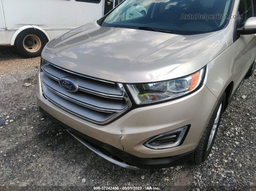 2018 Ford Edge Sel Gold vin: 2FMPK3J98JBB98345