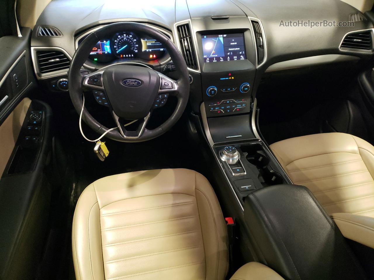 2019 Ford Edge Sel Белый vin: 2FMPK3J98KBB00707