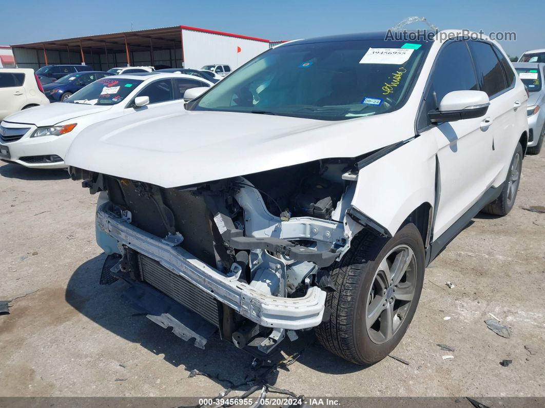 2019 Ford Edge Sel White vin: 2FMPK3J98KBB32251