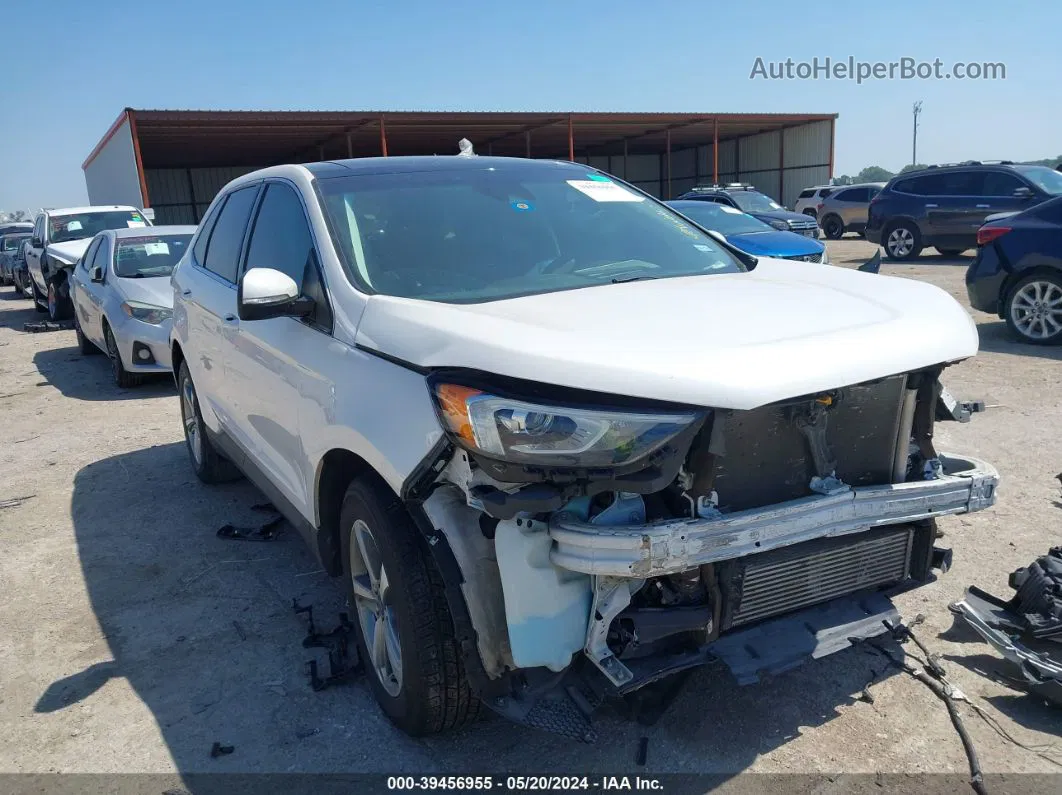 2019 Ford Edge Sel White vin: 2FMPK3J98KBB32251