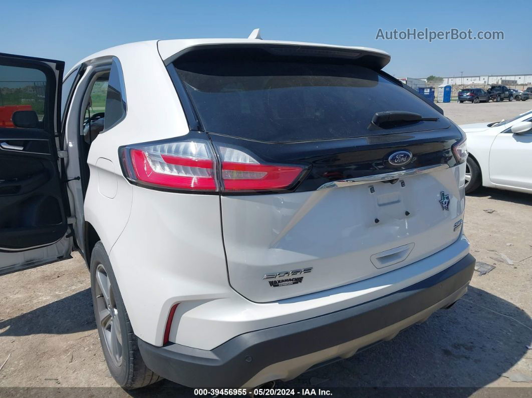 2019 Ford Edge Sel White vin: 2FMPK3J98KBB32251