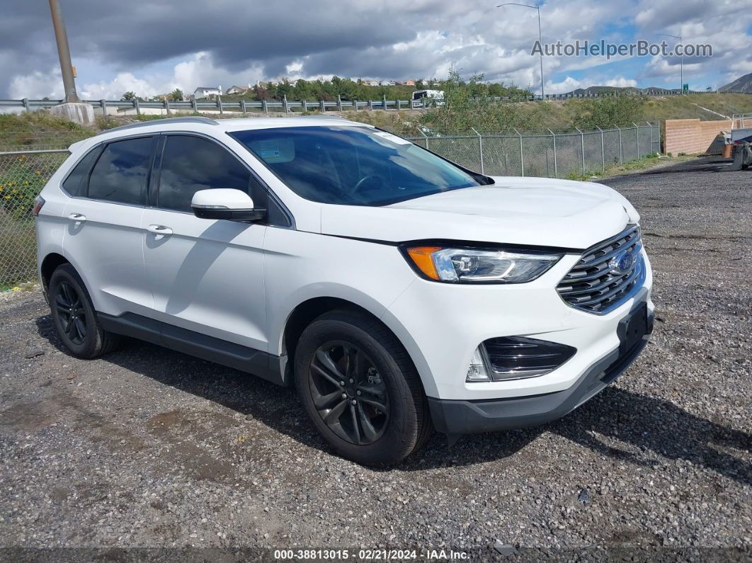 2019 Ford Edge Sel White vin: 2FMPK3J98KBB88609