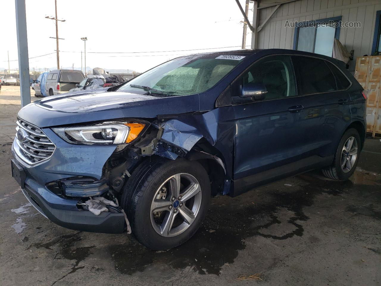 2019 Ford Edge Sel Blue vin: 2FMPK3J98KBB96192