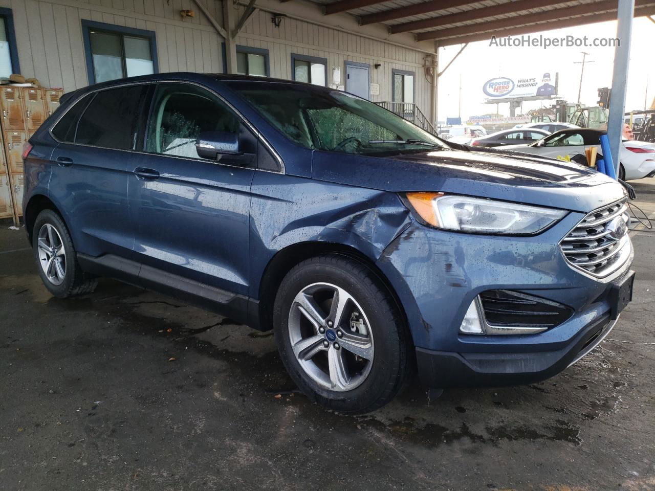 2019 Ford Edge Sel Blue vin: 2FMPK3J98KBB96192