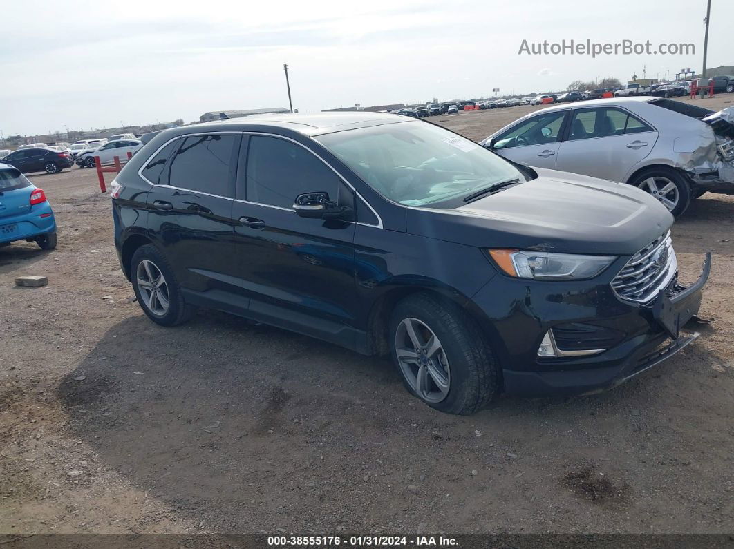 2019 Ford Edge Sel Черный vin: 2FMPK3J98KBC26825