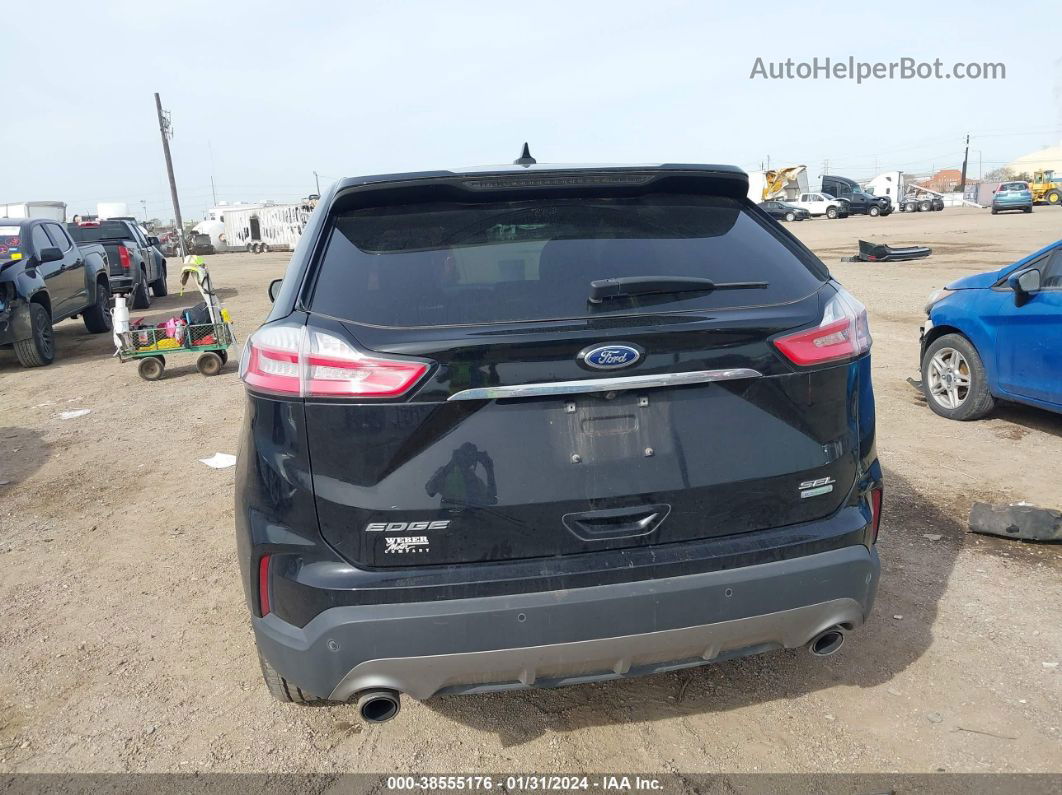 2019 Ford Edge Sel Черный vin: 2FMPK3J98KBC26825