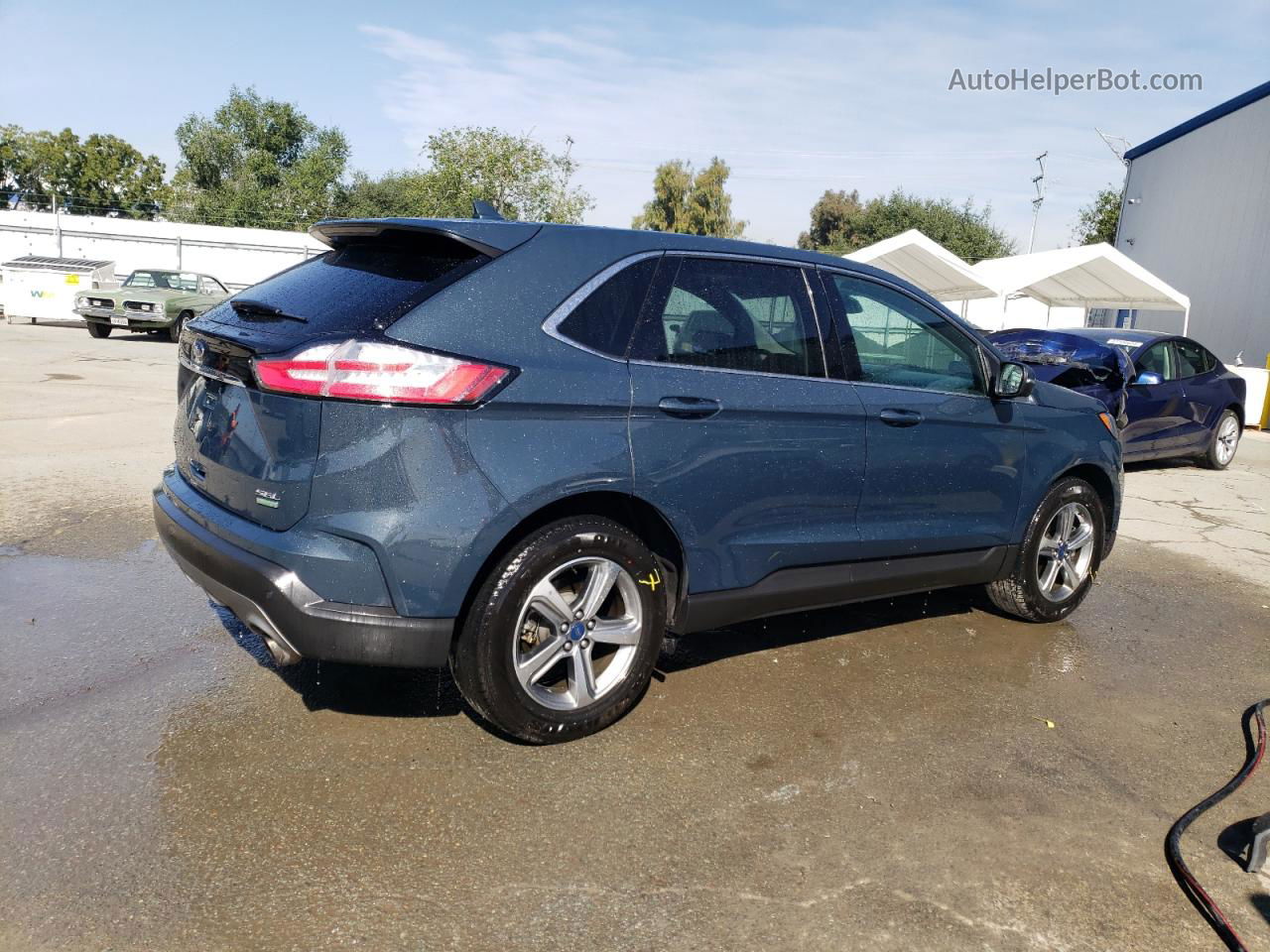 2019 Ford Edge Sel Blue vin: 2FMPK3J98KBC63101