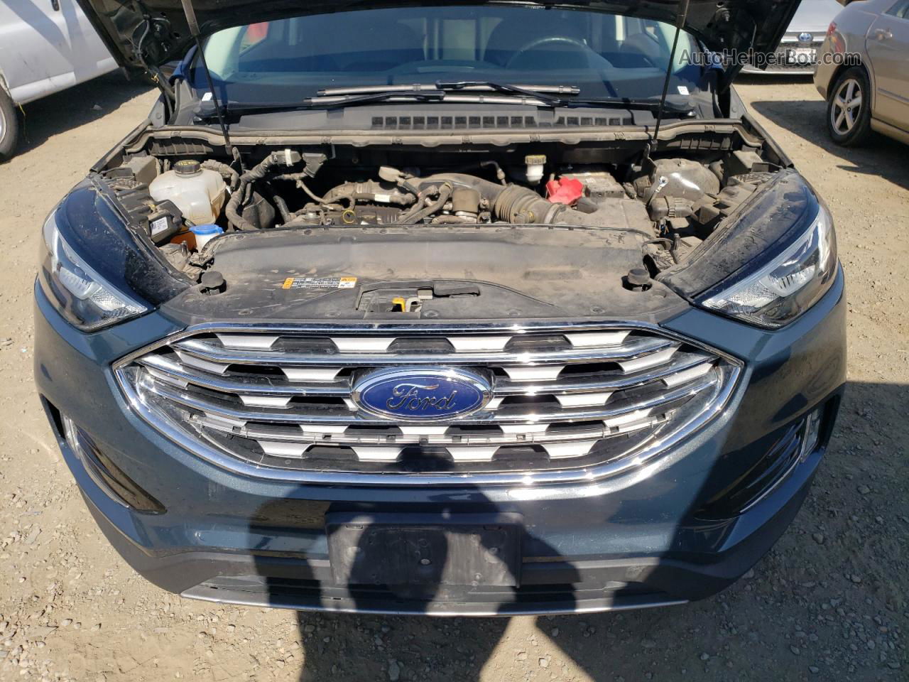 2019 Ford Edge Sel Blue vin: 2FMPK3J98KBC63101