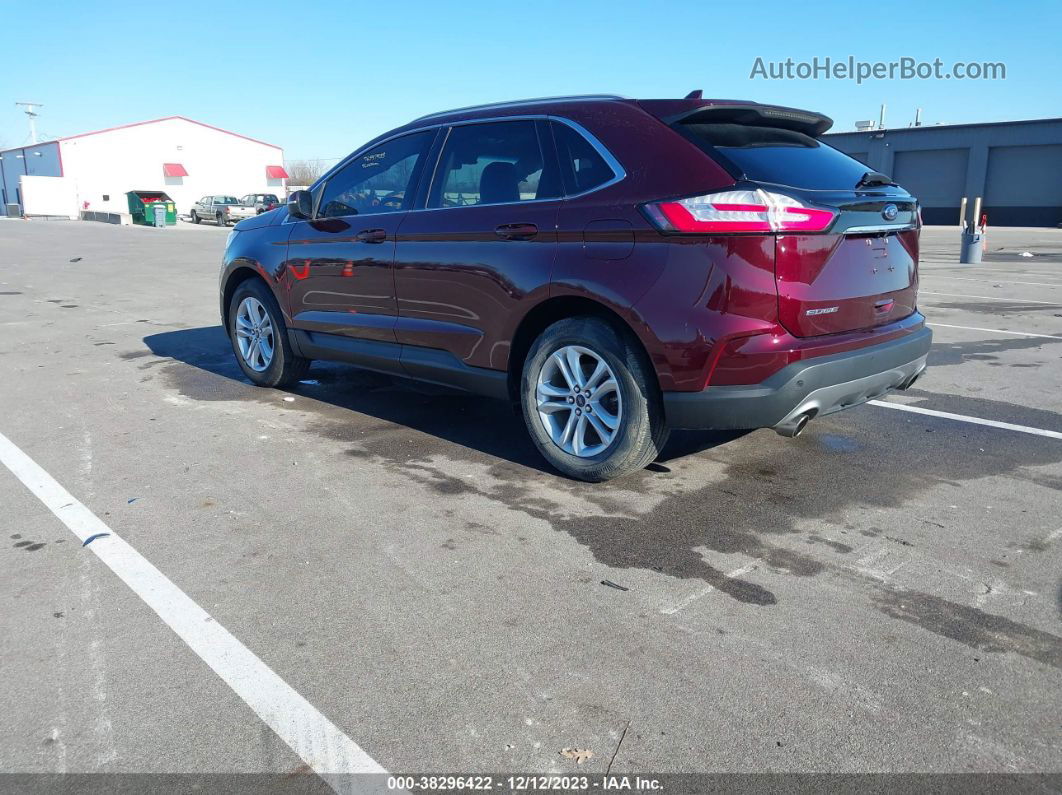 2020 Ford Edge Sel Темно-бордовый vin: 2FMPK3J98LBA75566