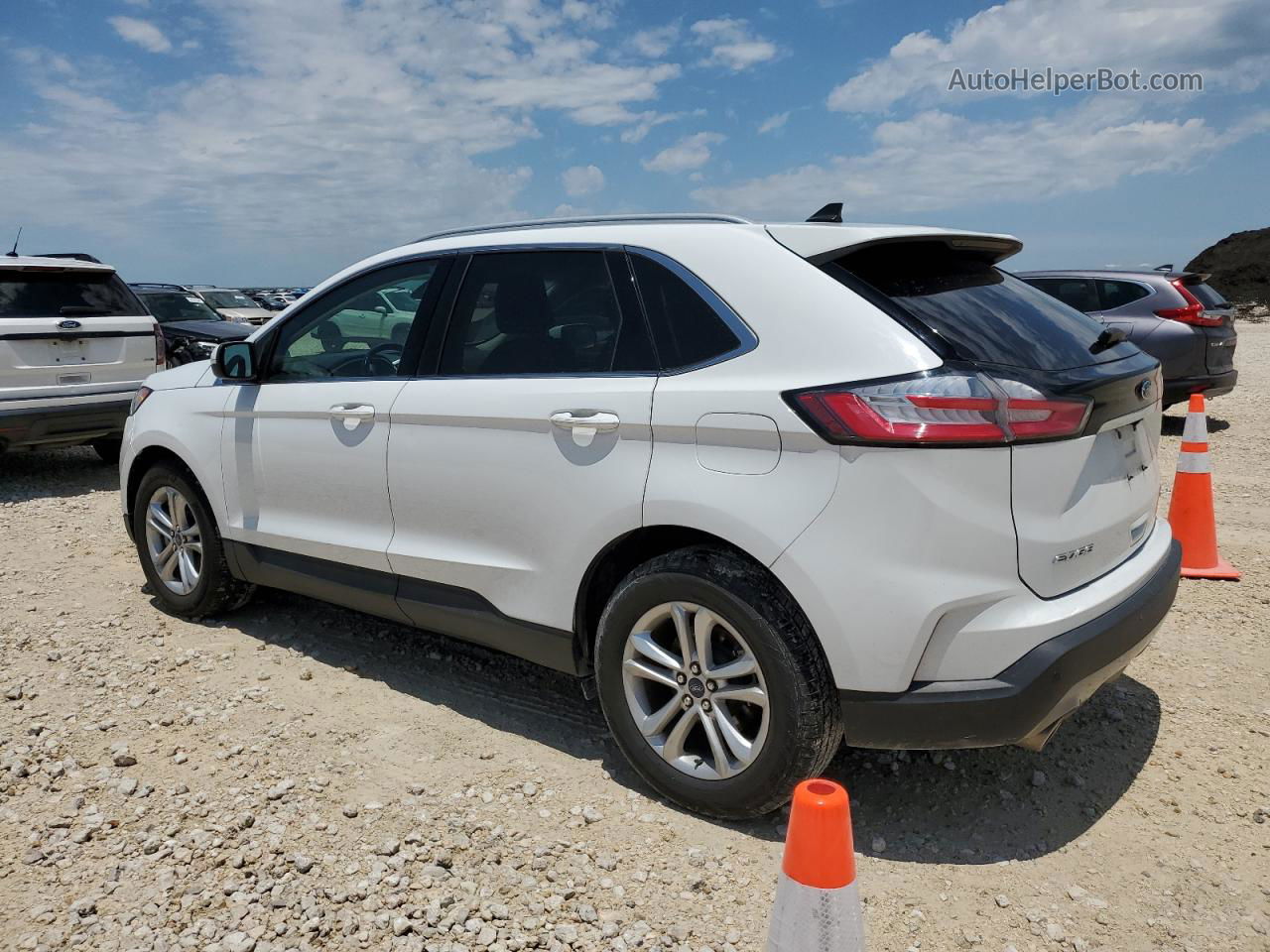 2020 Ford Edge Sel Белый vin: 2FMPK3J98LBB14253