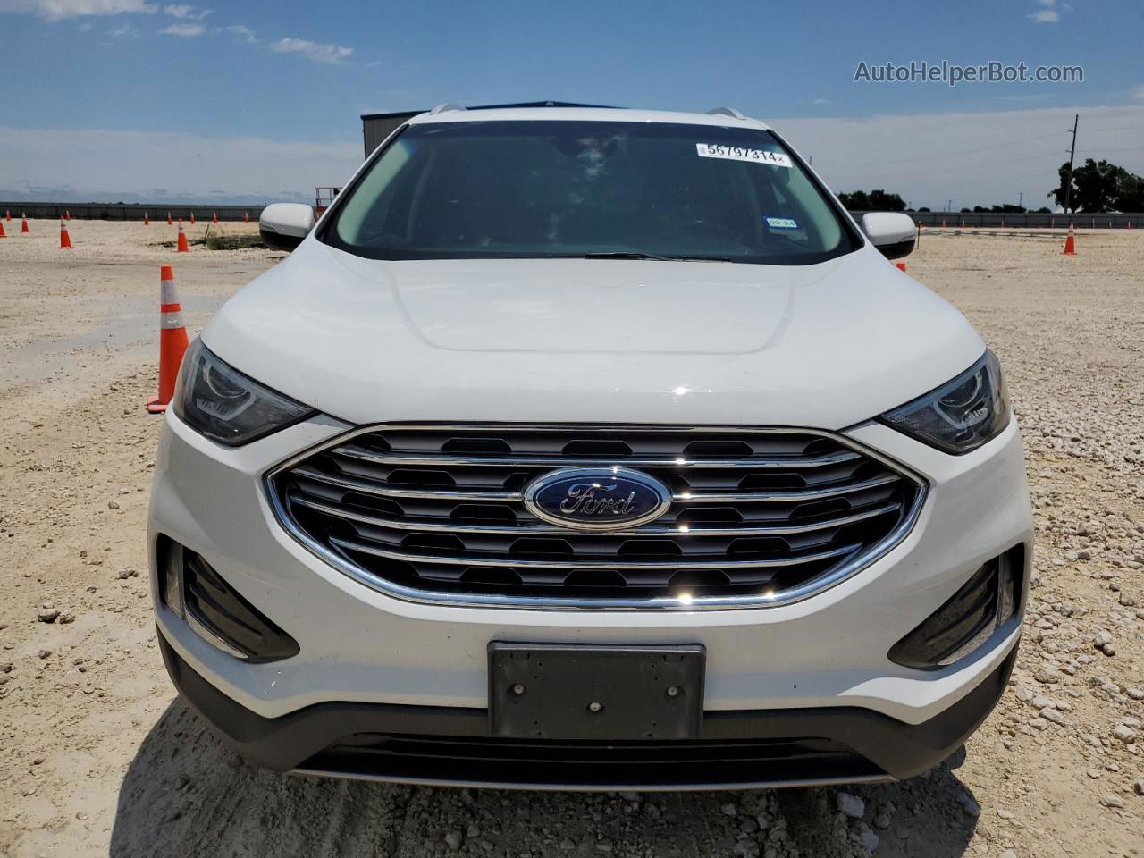 2020 Ford Edge Sel Белый vin: 2FMPK3J98LBB14253