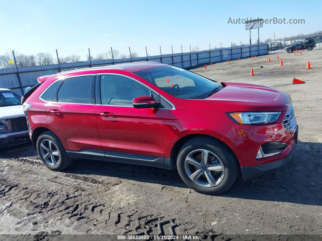 2020 Ford Edge Sel Red vin: 2FMPK3J98LBB17721