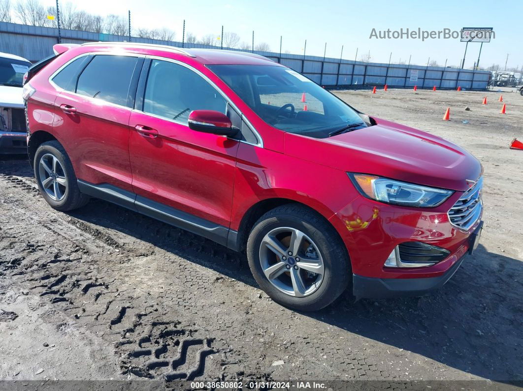 2020 Ford Edge Sel Red vin: 2FMPK3J98LBB17721